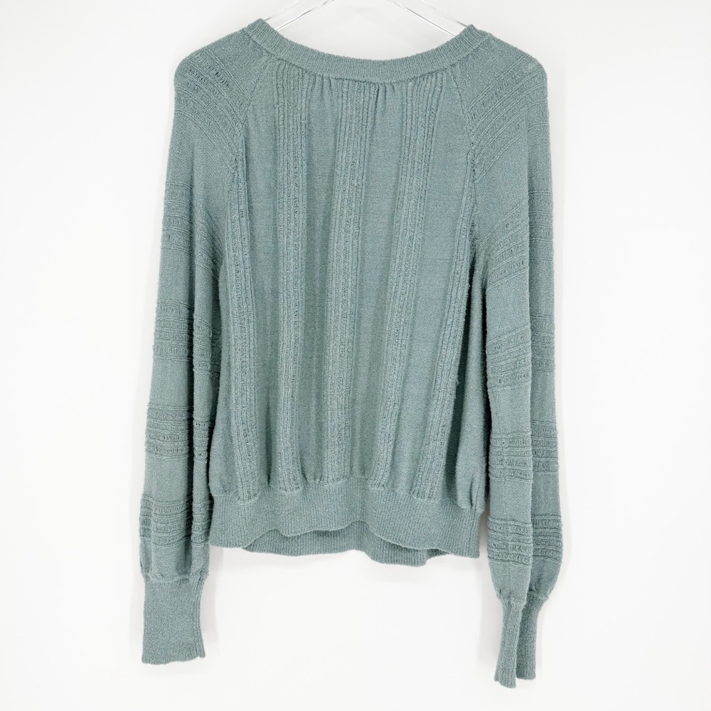 Anthropologie Meadow Rue Lightweight Knit Sweater M Blue - Picture 3 of 6